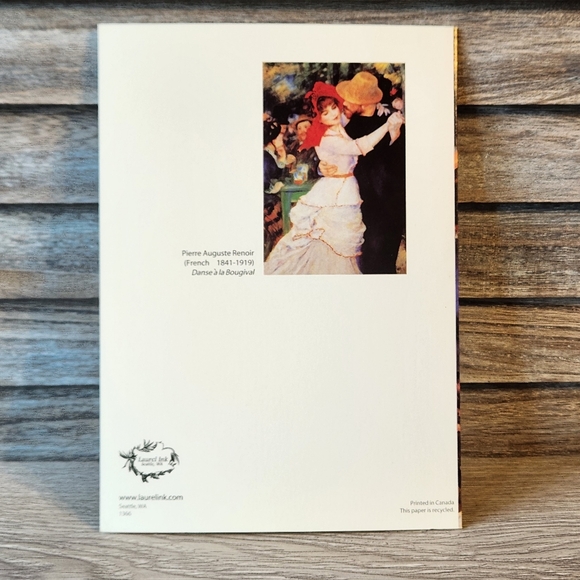 Famous Painters Blank Greeting Card Laurel Ink 10 for $10 - Picture 2 of 3